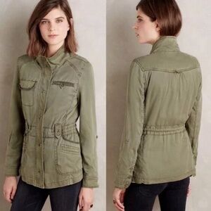 Anthropologie Marrakech Expeditionist Anorak Green Military Jacket in small
